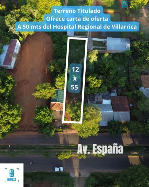 Terreno a 50 mts del Hospital Regional Villarrica