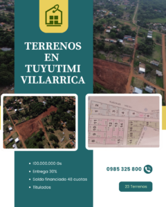 Nuevo Loteamiento Tuyutimi Villarrica